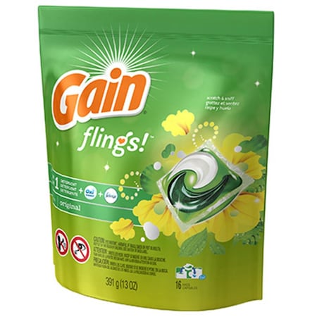 Gain 86750 Original Scent  Flings, 16 Count, 16PK GA574433